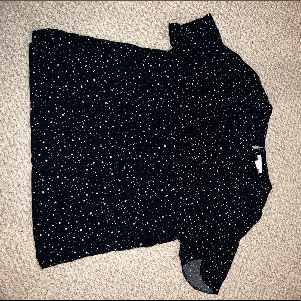 Black and white Star blouse